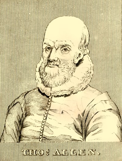 توماس ألين ، 1542-1632 ، 1830. بواسطة غير معروف