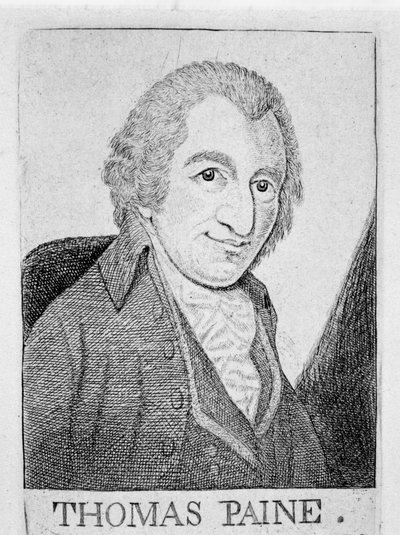 توماس باين ، أمريكي ثوري وكاتب وفيلسوف أمريكي المولد ، c1790 بواسطة غير معروف