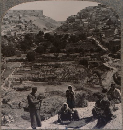 الدرس على السطح ، يطل على وادي كيدرون ، c1900 بواسطة غير معروف