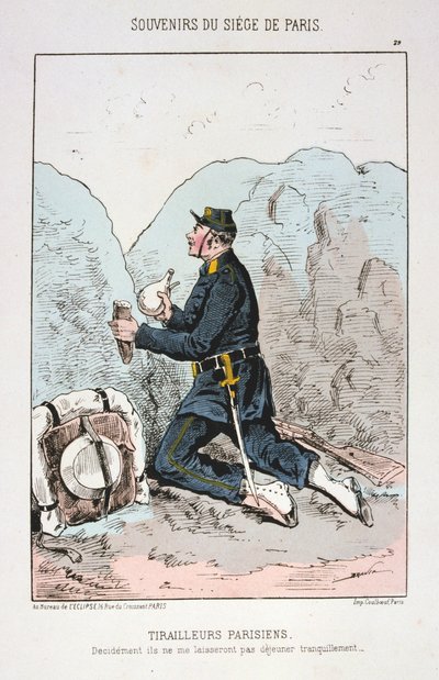 Tirailleurs Parisiens ، حصار باريس ، 1870-1871 بواسطة غير معروف