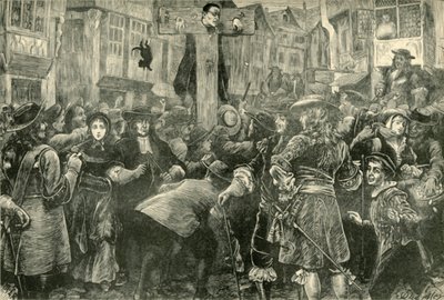 تيتوس أوتس في العمود ، 1685 ، 1890. بواسطة غير معروف