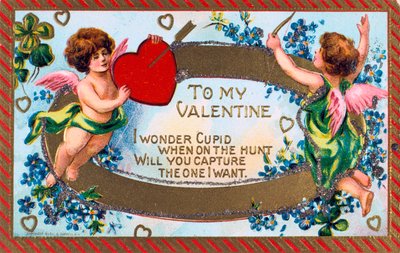 إلى My Valentine ، بطاقة Valentine الأمريكية ، c1908 بواسطة غير معروف
