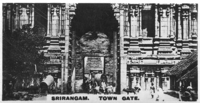 بوابة المدينة ، Srirangam ، الهند ، c1925 بواسطة غير معروف
