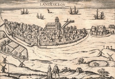 بلدة لاندسكرونا ، السويد ، 1580 بواسطة غير معروف