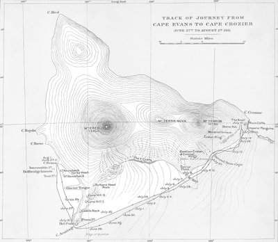 مسار الرحلة من كيب إيفانز إلى كيب كروزر - من 27 يونيو إلى 1 أغسطس 1911 ، 1913 بواسطة غير معروف
