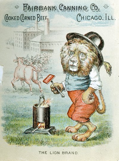 بطاقة تجارية لشركة Fairbank Canning ، شيكاغو ، إلينوي ، c1890 بواسطة غير معروف