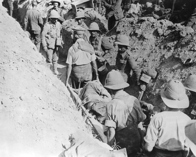 نقل المصابين ، عمليات الحلفاء في الدردنيل ، تركيا ، 1915-1916 بواسطة غير معروف