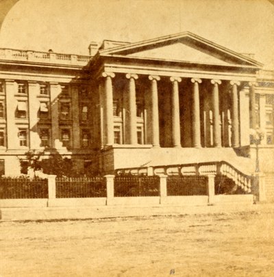 وزارة الخزانة ، واشنطن العاصمة ، c1880s. بواسطة غير معروف