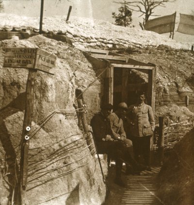 الخنادق ، الشمبانيا ، شمال فرنسا ، c1914-c1918 بواسطة غير معروف