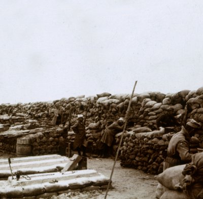 الخنادق في Mamelon Vert ، Nieuwpoort ، فلاندرز ، بلجيكا ، c1914-c1918 بواسطة غير معروف