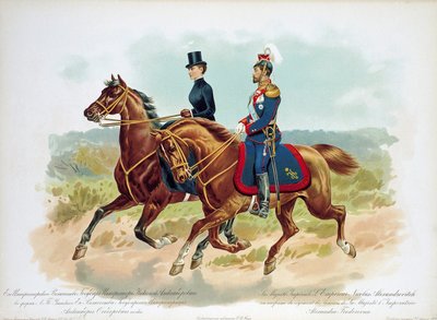 القيصر نيكولاس الثاني من روسيا في زي فوج لها Majestys Life Guard Uhlan ، 1896 بواسطة غير معروف