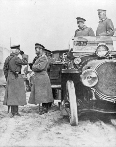 زيارة القيصر نيكولاس الثاني للجبهة الروسية ، مايو 1915 بواسطة غير معروف