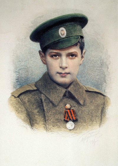Tsarevich Alexei بصفته عريفًا للجيش الروسي ، 1917 بواسطة غير معروف