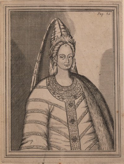 Tsarina Irina Godunova 1557-1603 ، زوجة القيصر Feodor I من روسيا. بواسطة غير معروف