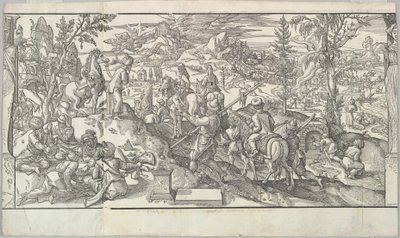 جنود أتراك في راحة من إفريز Ces Moeurs et fachons de faire de Turcz Customs ...، 1553. بواسطة غير معروف
