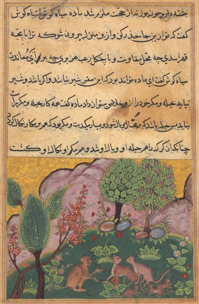 حكايات توتي ناما ببغاء: حكاية XXIX ، ج. 1560. بواسطة غير معروف