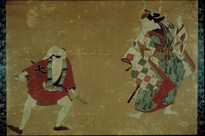 ممثلان في مسرحية ، 1700-1705 بواسطة غير معروف