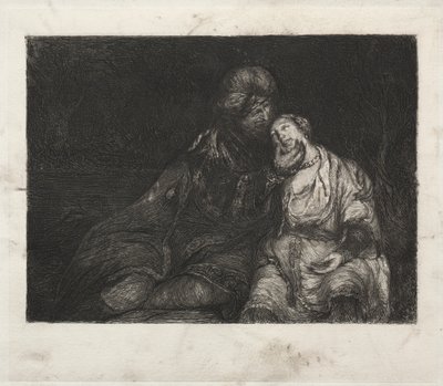 شخصان ، 1800s. بواسطة غير معروف