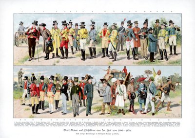أنواع سعاة البريد من 1800-1870 ، 1900 بواسطة غير معروف