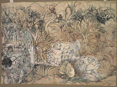 أوميد سينغ من City Hunting Lions ، ج. 1785-1790. بواسطة غير معروف