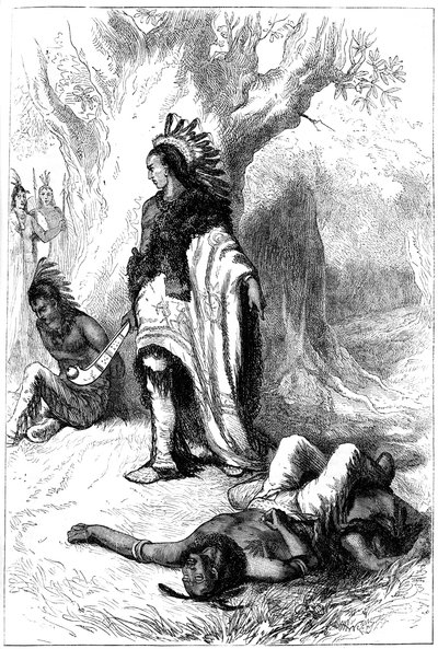 Uncas و Miantonomoh ، 1643 c1880 بواسطة غير معروف