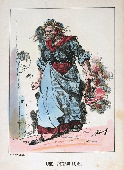 Une Petroleuse ، كومونة باريس ، 1871. بواسطة غير معروف