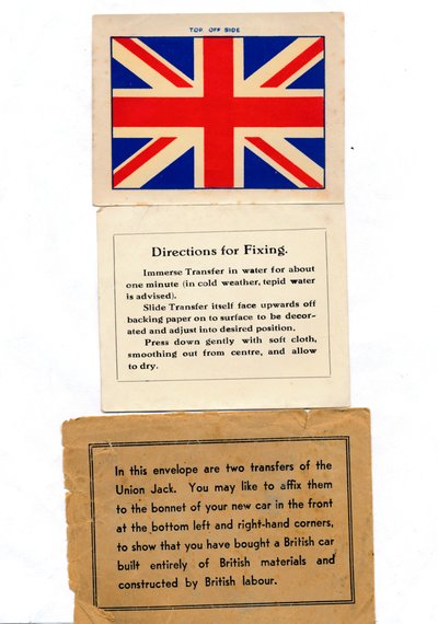 نقل سيارة Union Jack ، c1960s بواسطة غير معروف