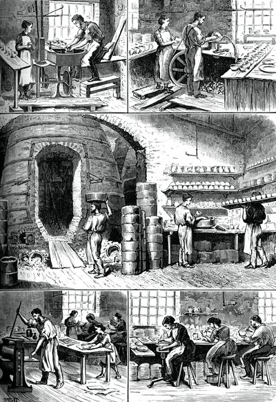 عمليات الفخار المختلفة ، c1880 بواسطة غير معروف