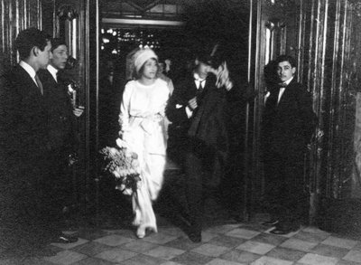 Vaslav Nijinsky و Romola de Pulszky في يوم زفافهما في بوينس آيرس في 10 سبتمبر 1913 ، 19 بواسطة غير معروف