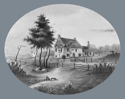 Vechte House at Gowannus ، بروكلين ، نيويورك ، 1865. بواسطة غير معروف