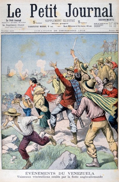 غرقت السفن الفنزويلية من قبل الأسطول الأنجلو-ألماني ، 1902 بواسطة غير معروف