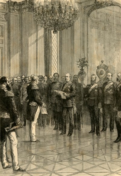 فرساي ، 1871: إعلان الملك ويليام إمبراطور ألمانيا ، 1890. بواسطة غير معروف