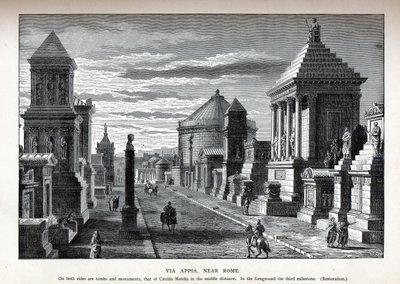 عبر Appia Near Rome Reconstruction، 1882 بواسطة غير معروف