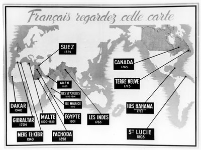 ملصق فيشي الفرنسي للدعاية المعادية لبريطانيا ، 1940-1944 بواسطة غير معروف