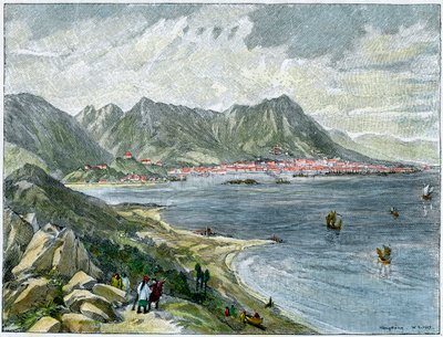 فيكتوريا ، هونج كونج ، من البر الصيني ، c1890 بواسطة غير معروف