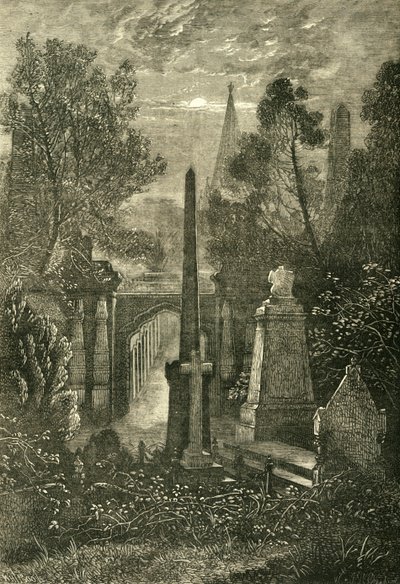 عرض في مقبرة هاي جيت ، c1876. بواسطة غير معروف