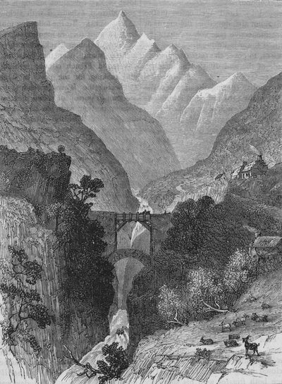 منظر في جبال البرانس ، c1880 بواسطة غير معروف