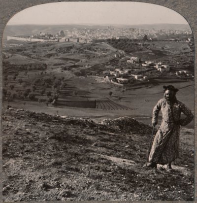 منظر للقدس من جبل سكوبس ، c1900 بواسطة غير معروف