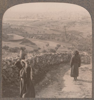 منظر للقدس من بيترس ، c1900 بواسطة غير معروف