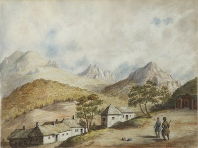 منظر لجيليزنوفودسك ، 1842 بواسطة غير معروف