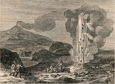 منظر لسخان ، أو نافورة ساخنة ، 7 ديسمبر 1833. بواسطة غير معروف