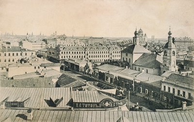 منظر لأربات في موسكو ، روسيا ، أواخر القرن التاسع عشر أو أوائل القرن العشرين بواسطة غير معروف