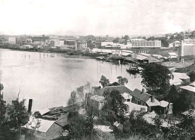 منظر للمدينة والنهر ، بريسبان ، أستراليا ، 1895. بواسطة غير معروف