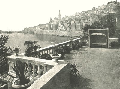 منظر للمدينة من الخليج ، منتون ، فرنسا ، 1895. بواسطة غير معروف