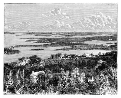 منظر مأخوذ من جيبس هيل ، برمودا ، c1890 بواسطة غير معروف