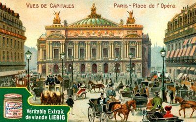 مناظر للعواصم: Place de lOpera ، باريس ، c1900 بواسطة غير معروف