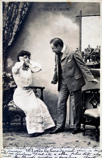 بطاقة بريدية فرنسية عتيقة ، c1900 بواسطة غير معروف