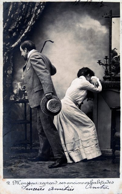 بطاقة بريدية فرنسية عتيقة ، c1900 بواسطة غير معروف