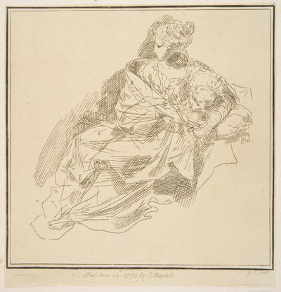 العذراء والطفل 1775. بواسطة غير معروف