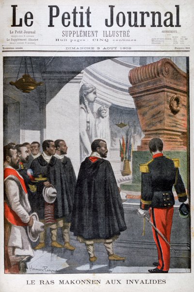 زيارة رأس ماكونن إلى Les Invalides في باريس 1902 بواسطة غير معروف